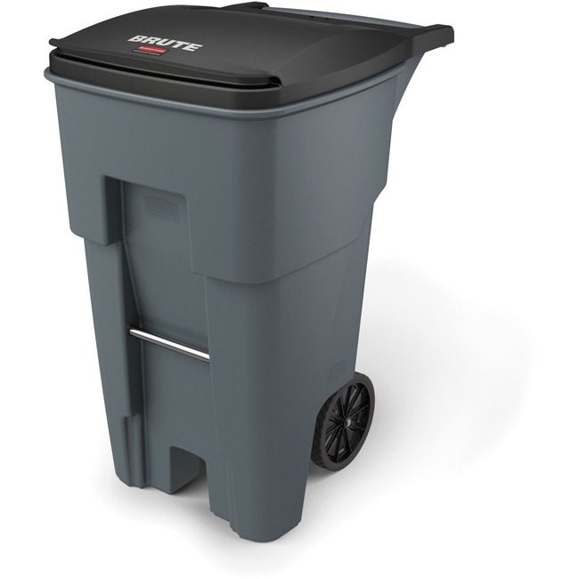 Rubbermaid Commercial Products Container Rollout 65GAL Gray RCP9W2100GY