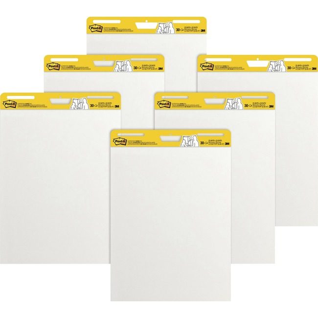 3M Company Pad Easel Plain We 6 Pack MMM559VAD-6PK