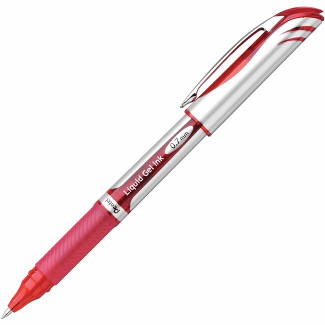 Pentel of America Pen Energel Liquid 0.7MM Red PENBL57-B