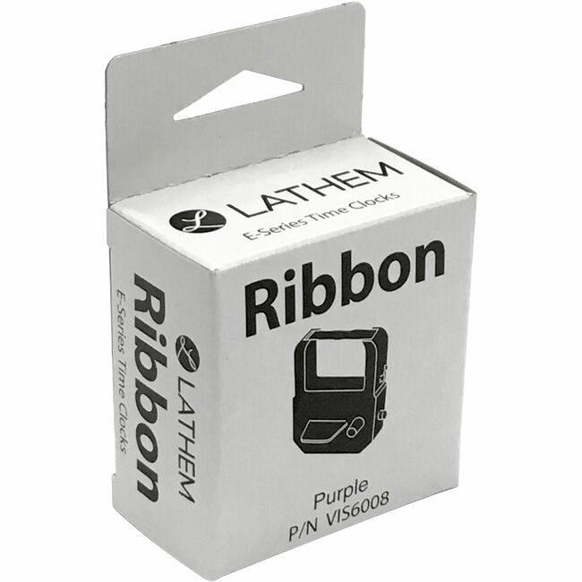Lathem Time Ribbon Universal Purple LTHVIS6008