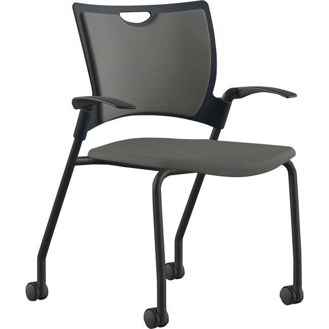 9to5 Seating Chair Stck Fbrc 25" Gy/Bk NTF1315A12BFDO