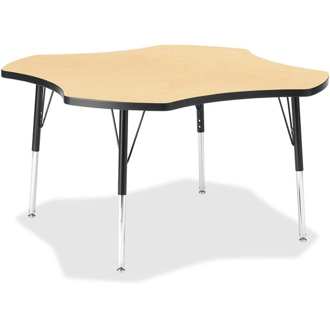 Jonti-Craft, Inc. Table Four Leaf 48" Mp/Bk JNT6453JCE011