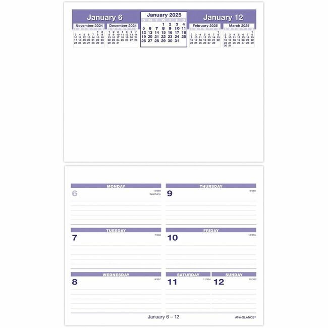 ACCO Brands AT-A-GLANCE Refill Calendar Desk Flpawk AAGSW705X-50