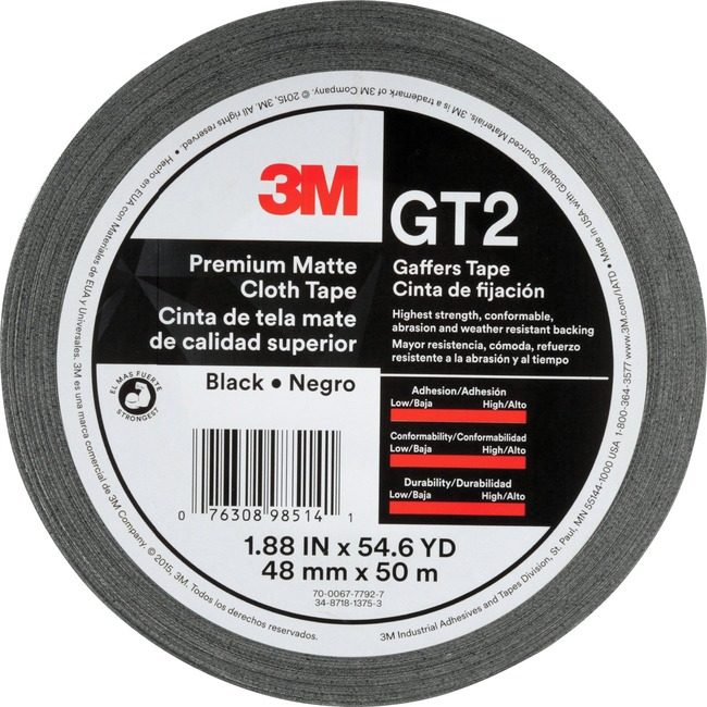 3M Company Tape Gaffers Matte Cloth MMMGT2