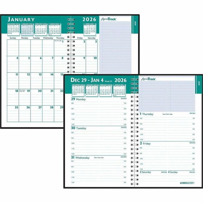 House of Doolittle Planner Wkly/Mthly Black HOD29402