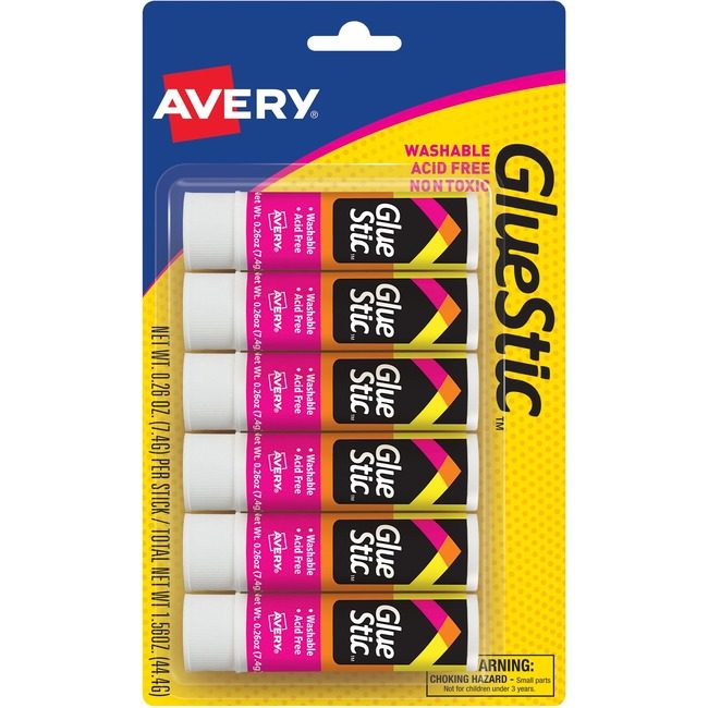 Avery Products Corporation Glue Stick 26OZ 6/PK Clear AVE98095