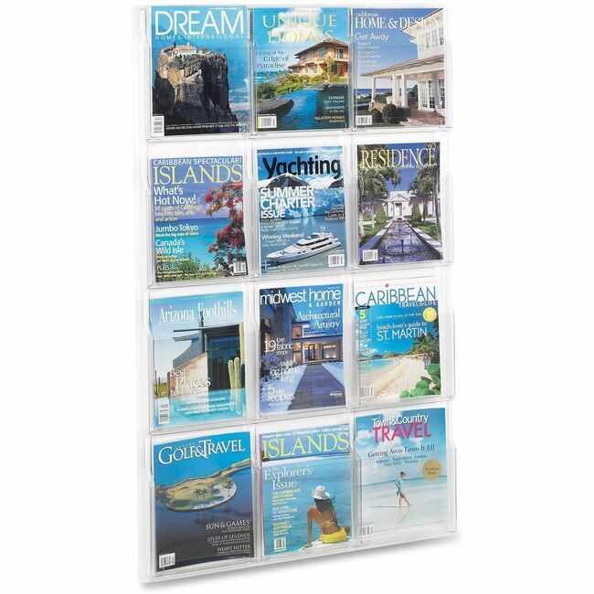 Safco Products Display Magazine 12PKT Clear SAF5602CL