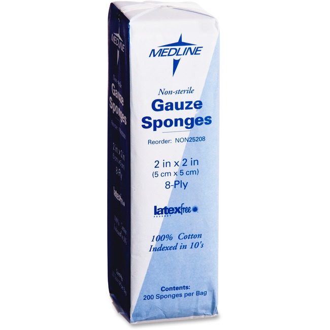 Medline Industries Gauze 8PLY 2"X2" MIINON25208