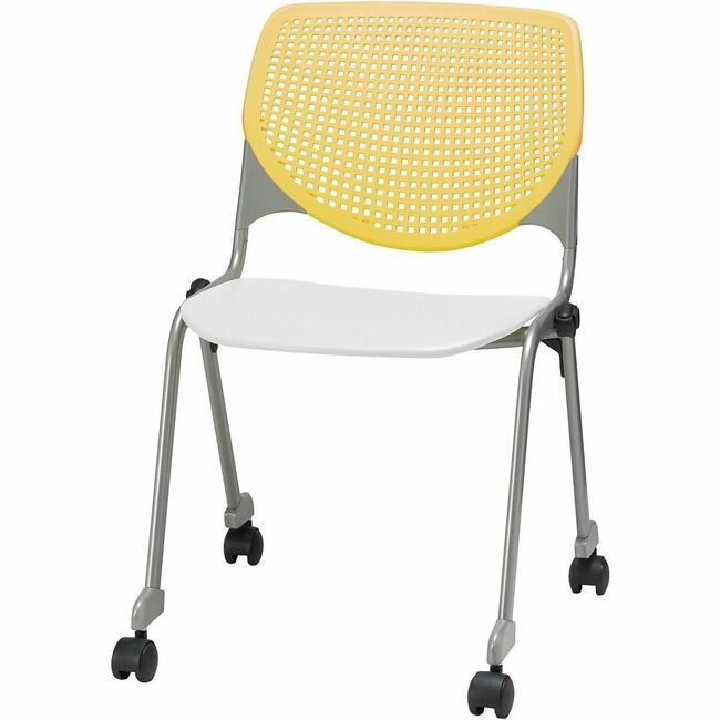 KFI Seating Chair Casters Stk Yellow White KFICS230BKB12S8