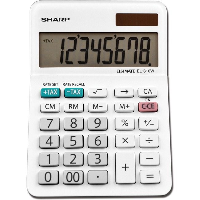 Sharp Electronics Calc Desktop 8-DIGIT We SHREL-310WB