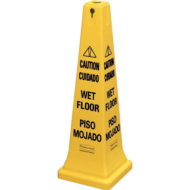 Rubbermaid Commercial Products Sign Caution 36" CONE Yw RCP627677
