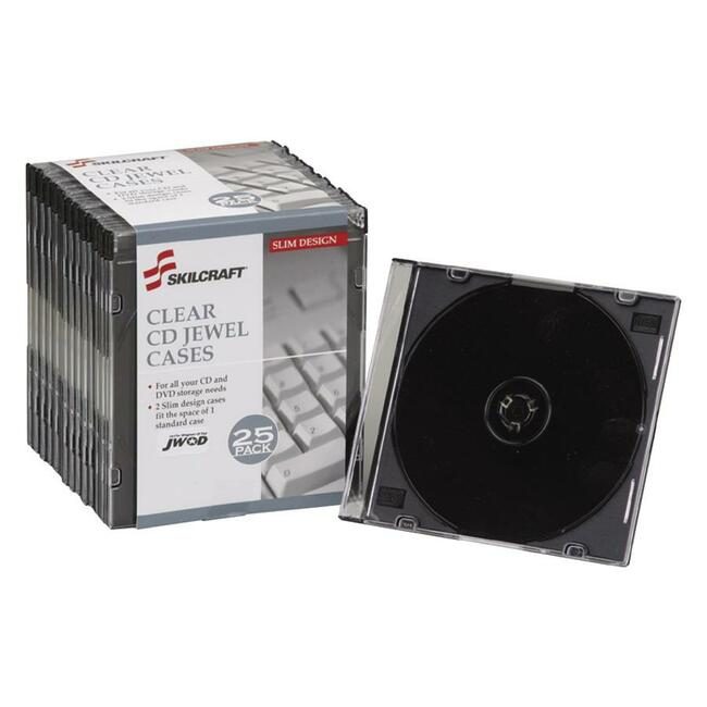 Varies / verify SKU SKU-LEVEL VERIFICATION REQUIRED Cases Cd Slim Jewel 25 Pack Clear NSN5026513
