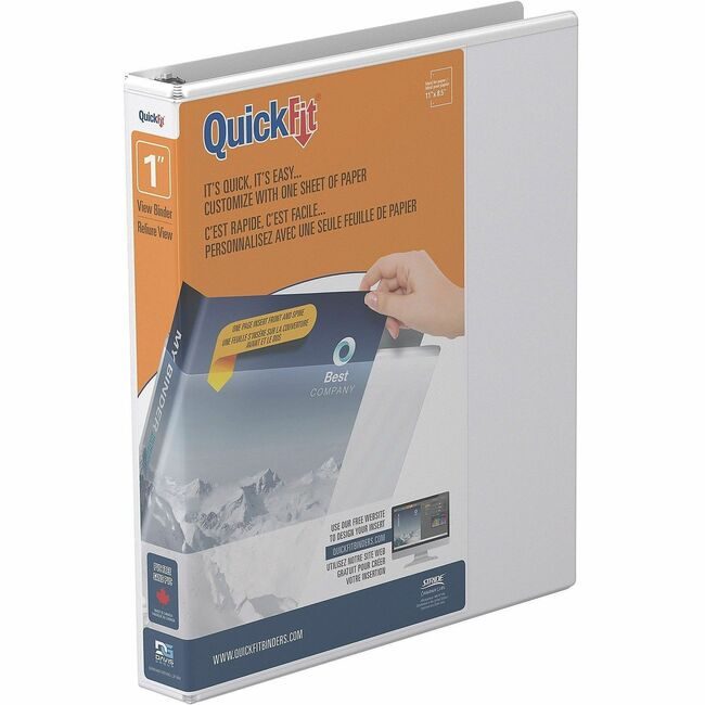 Stride, Inc. Binder Quickfit Round 1" We STW870100