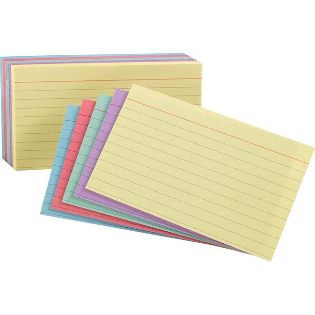 TOPS Products / ACCO legacy Oxford Card Index 5X8 Rainbow Pack OXF35810