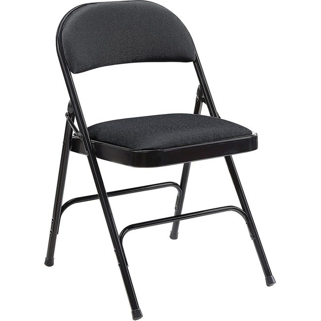 Lorell Chair Folding Padded Black LLR62532