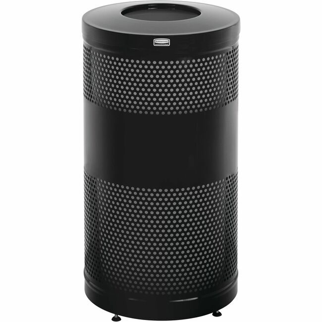 Rubbermaid Commercial Products Receptacle Open Top 25 GAL RCPS3ETBKPL