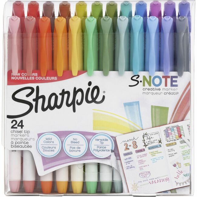 Sharpie / Expo / Prismacolor / Sanford Newell Brands / Sanford Sharpie / Expo / Prismacolor / Marker Shpe Snote Astdd 24 SAN2158059
