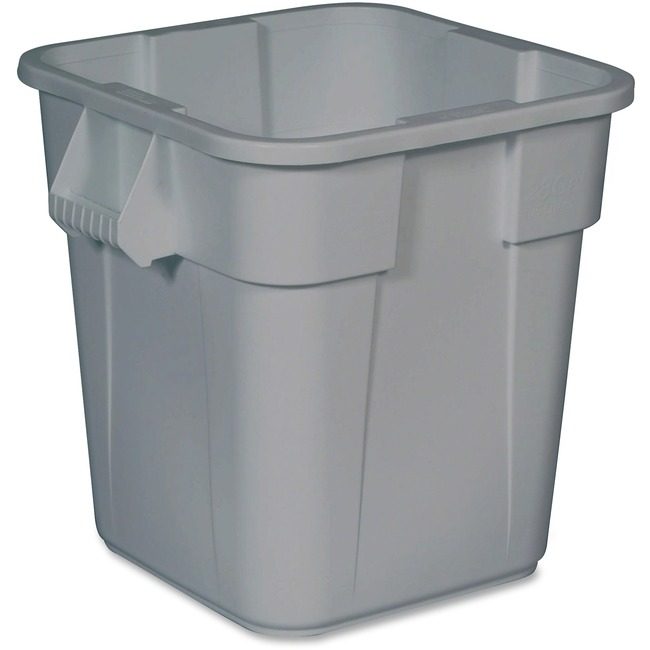 Rubbermaid Commercial Products Container Square 28GAL Gray RCP352600GYCT