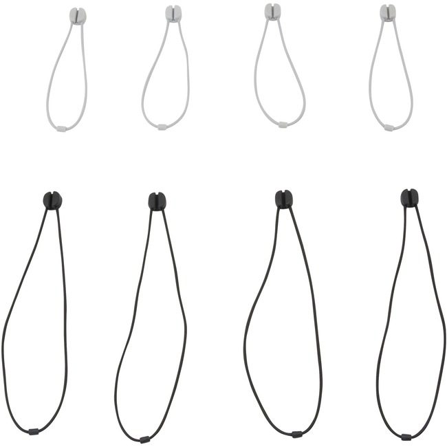 Advantus Corporation Ties Pixi Bungee Gy/Bk 8 AVTBLUPX-SM-01
