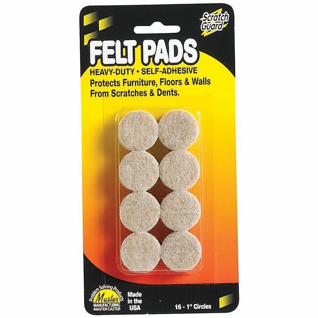Master Manufacturing Guard Scratch Felt 1"CRCL MAS88496