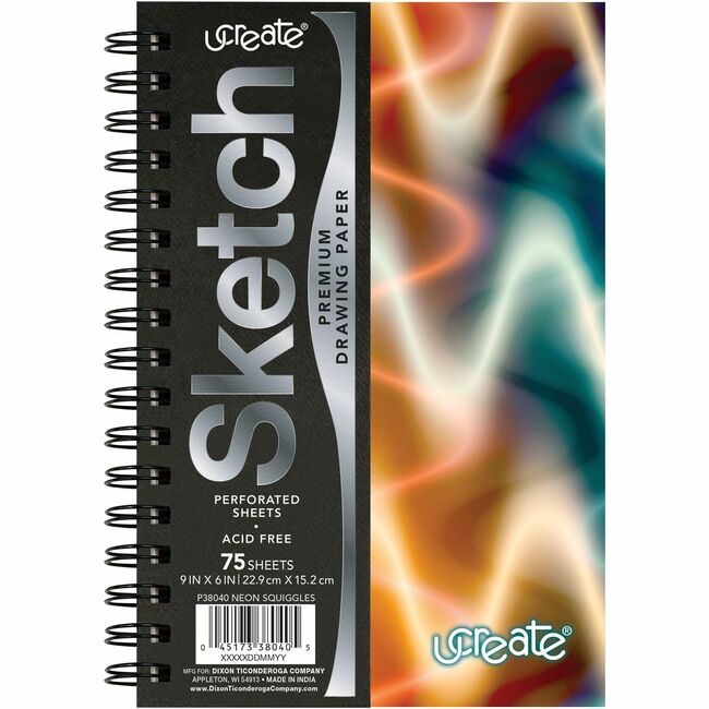 Pacon Corporation Book Sktch Neonabstrt Hwt 75PG PACP38040