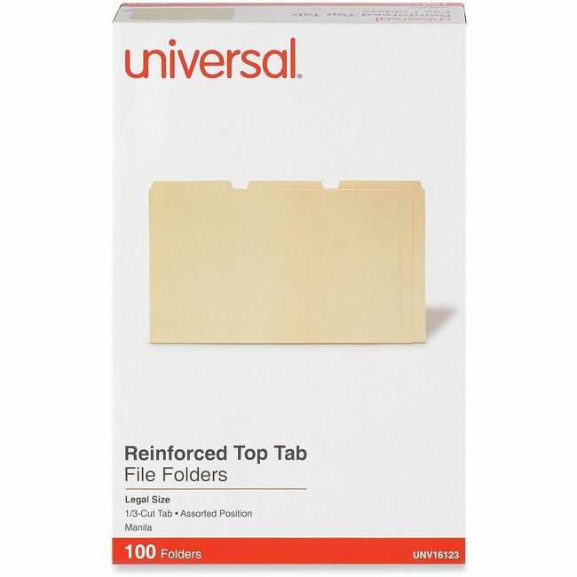 Universal Office Products Folder Rein 1/3CT Mla Legal UNV16123