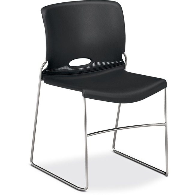The HON Company Chair Stacking Onyx 4 Pack HON4041ON