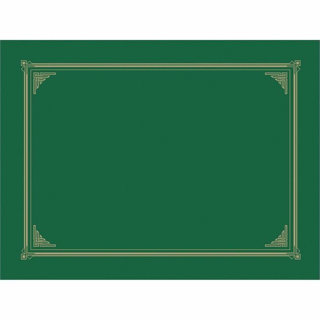 Geographics Holder Cert Goldfoil 6 Pack Green GEO47399