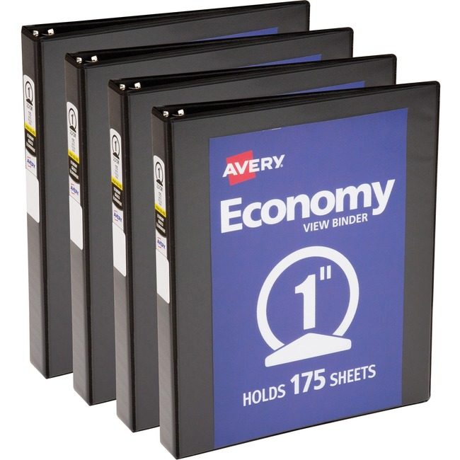 Avery Products Corporation Binder View Round 1" Black AVE05710BD