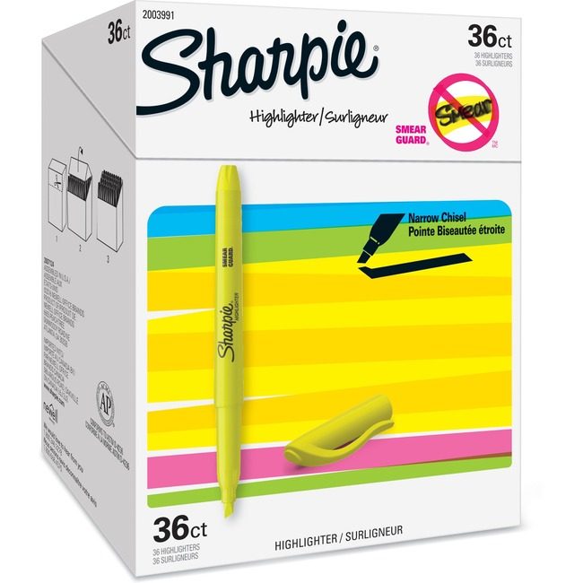 Sharpie / Expo / Prismacolor / Sanford Newell Brands / Sanford Sharpie / Expo / Prismacolor / Highlighter Yellow SAN2003991