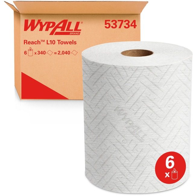 Kimberly-Clark Professional Kleenex / Scott / WypAll / Kimtech Towel Dry L10 White KCC53734