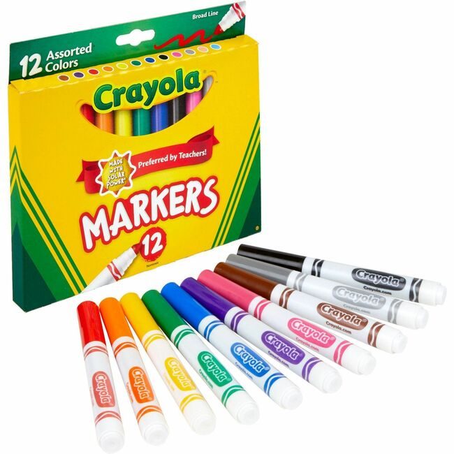 Crayola LLC Marker Broadline 12 Count CYO58-7712