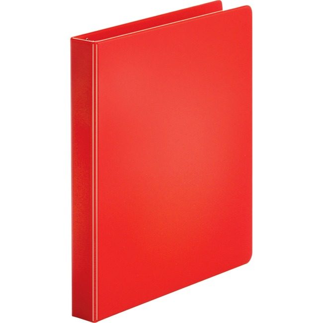 Business Source Binder Economy Rnd 1" Red BSN28550