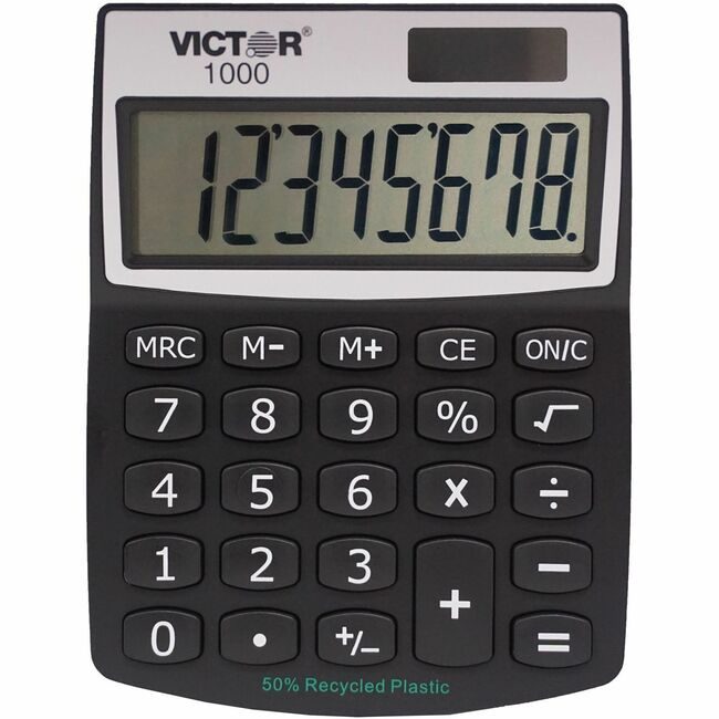 Victor Technology Calc Dsktp Mini 8DGT Recyc VCT1000