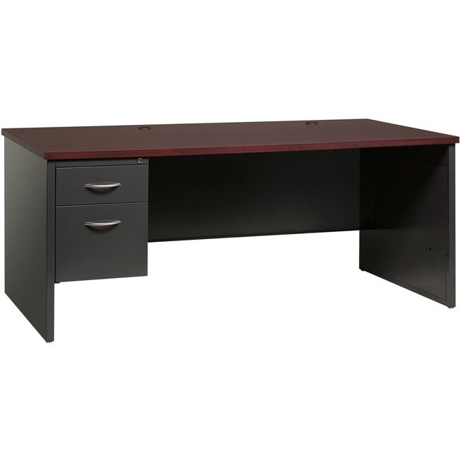 Lorell Desk 36"X72" LH PED Ch/Mh LLR79150