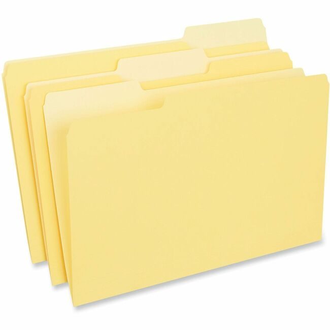 Universal Office Products Folder Intr 1/3CUT Legal Yw UNV15304