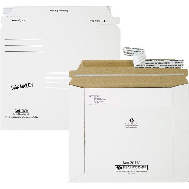 Quality Park Products Mailer Diskette/Cd 7.5X6 We QUA64117