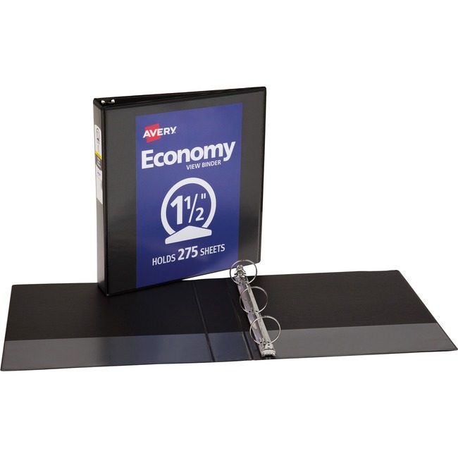 Avery Products Corporation Binder View Round 1.5" Black AVE05725