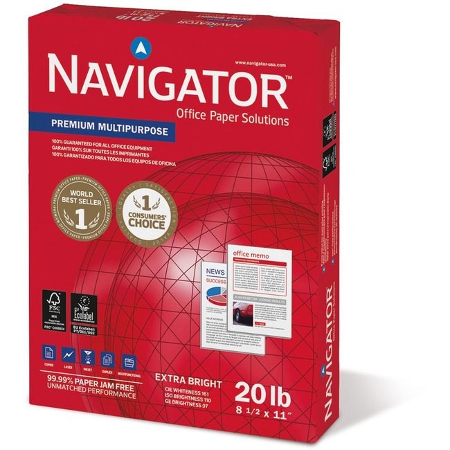 The Navigator Company Discovery Paper Nav 20# 97BR 8.5X11 SNANMP1120