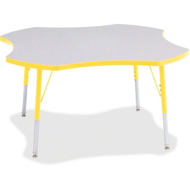 Jonti-Craft, Inc. Table Four Leaf 48" Gy/Yw JNT6453JCA007