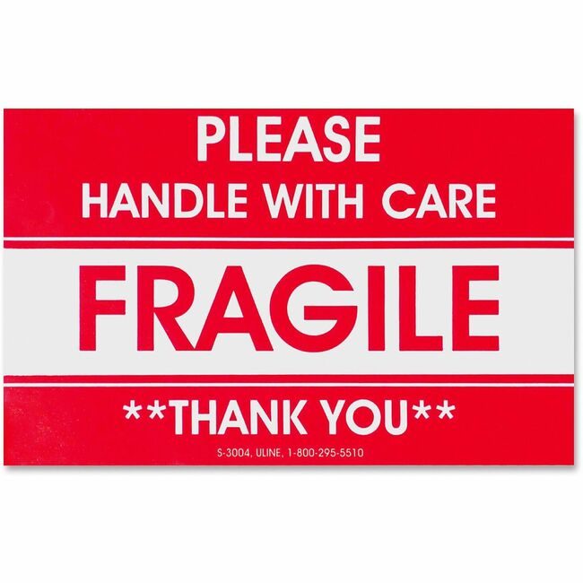 Tatco Label Fragile/Hwc 5X3 500 Pack TCO10951