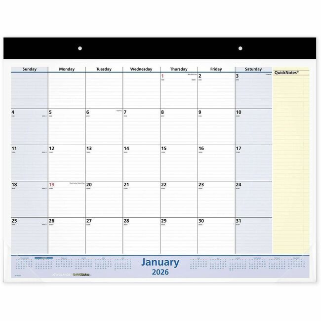 ACCO Brands AT-A-GLANCE Calendar Dskpad Qknts 22X17 AAGSK700-00