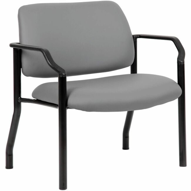 Boss Office Products Chair Guest Antimicrobial Heav BOP9591AMGY500