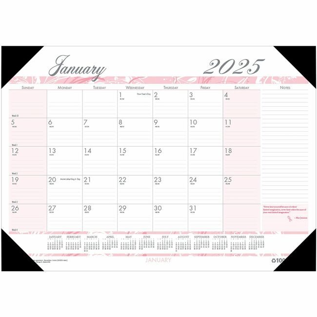 House of Doolittle Deskpad Ry Bca HOD1466