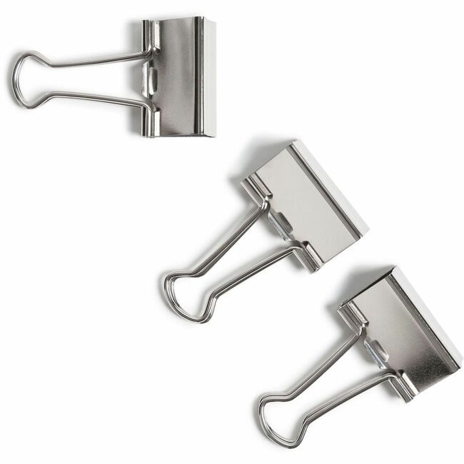 U Brands Clips Binder Medium Slv 72 Pack UBR3604U0624