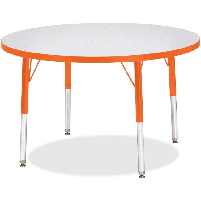 Jonti-Craft, Inc. Table Activity 36"RND Gy/Oe JNT6488JCE114
