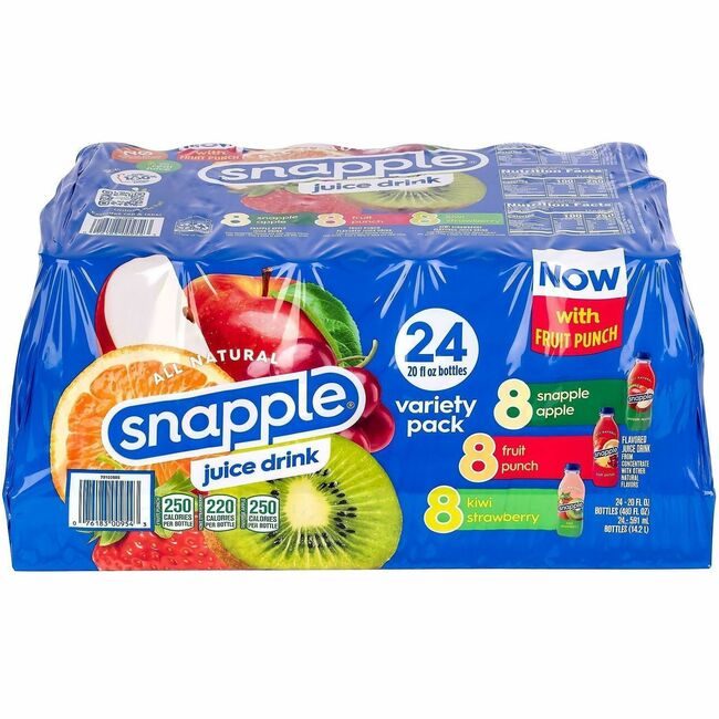 Varies / verify SKU SKU-LEVEL VERIFICATION REQUIRED Drink Snapple Vrty 24 Count GRR22000813