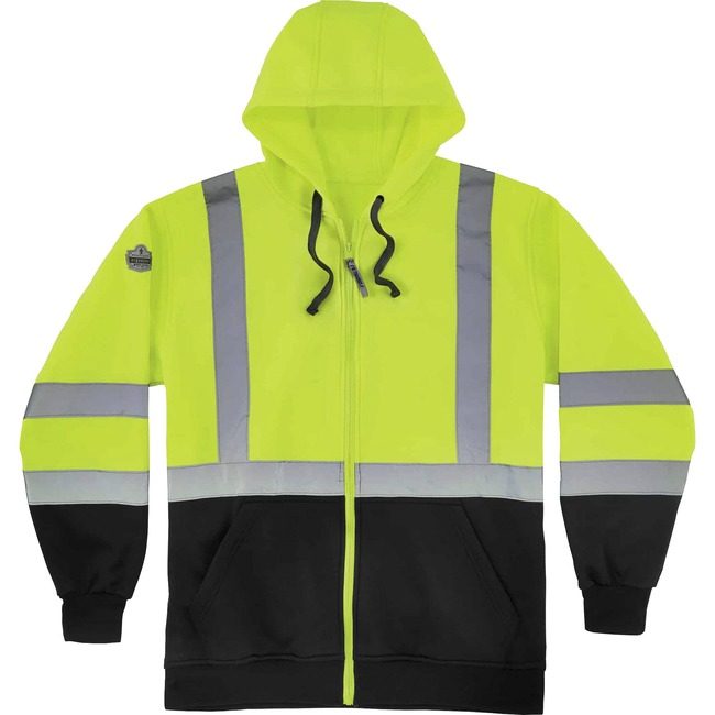 Ergodyne Sweatshirt Hooded 4X Lime EGO21848