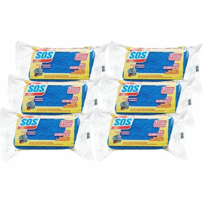 CloroxPro / Clorox The Clorox Company CloroxPro / Sponge Scrubber S.O.S.3PK CLO91028CT
