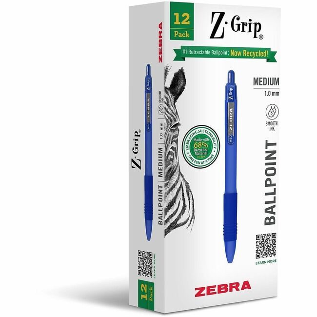 Zebra Pen Corporation Zgrip Rt Bp Rcy 1.0 Blu ZEB20620